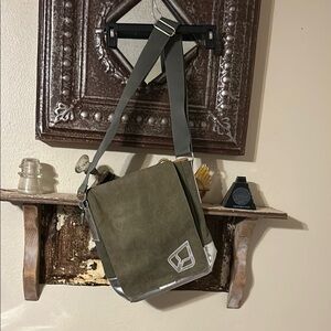 Olive Green Messenger Bag